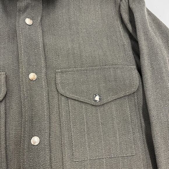 Vintage 50s Day's Grey Ranger Wool Whipcord Coat - Picture 2 of 4